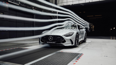 Mercedes-AMG GT 63 4MATIC+, Windkanal Mercedes-AMG GT 63 4MATIC+, wind tunnel