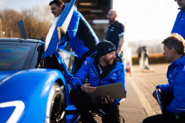 The Ford GT Mk IV driven by Frédéric Vervisch lapped the Nürburgring Nordschleife in 6:15.977 — setting a new record as the fastest American OEM. License valid for earned editorial, press releases, press kits. All non-broadcast digital and online media Region: Global. This content is solely for editorial use and for providing individual users with information. Any storage in databases, or any distribution to third parties within the scope of commercial use, or for commercial use is permitted with written consent from Ford in Europe GmbH only.