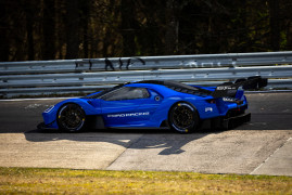 The Ford GT Mk IV driven by Frédéric Vervisch lapped the Nürburgring Nordschleife in 6:15.977 — setting a new record as the fastest American OEM. License valid for earned editorial, press releases, press kits. All non-broadcast digital and online media Region: Global. This content is solely for editorial use and for providing individual users with information. Any storage in databases, or any distribution to third parties within the scope of commercial use, or for commercial use is permitted with written consent from Ford in Europe GmbH only.
