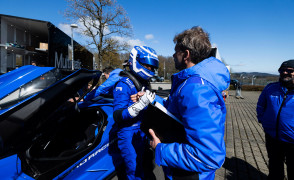 The Ford GT Mk IV driven by Frédéric Vervisch lapped the Nürburgring Nordschleife in 6:15.977 — setting a new record as the fastest American OEM. License valid for earned editorial, press releases, press kits. All non-broadcast digital and online media Region: Global. This content is solely for editorial use and for providing individual users with information. Any storage in databases, or any distribution to third parties within the scope of commercial use, or for commercial use is permitted with written consent from Ford in Europe GmbH only.